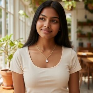 Vintage Mustard Seed Necklace – Faith Pendant, 1980s Gold Tone
